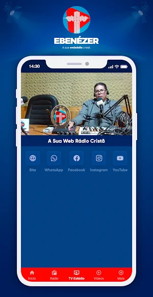 Web Rádio Ebenézer Screenshot 2