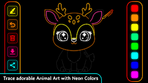 Doodle Glow Kids Coloring Book Screenshot 1