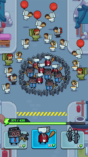 Toilet Fight: Police vs Zombie Screenshot 3