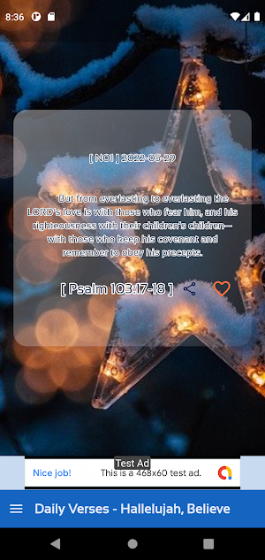 Daily Verses - Hallelujah Screenshot 0