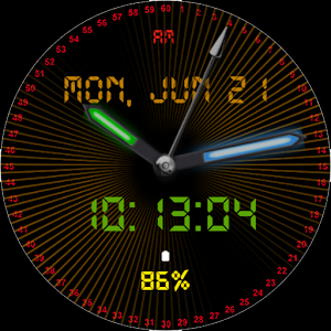 Animated ECG Watch Face Screenshot 0