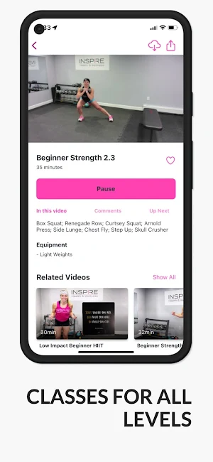 Inspire Fitness - Workout App Screenshot 3