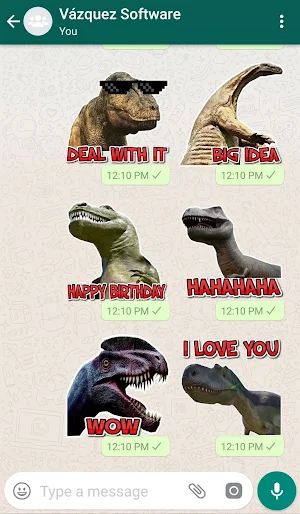 WAStickerApps Dinosaurs Screenshot 2