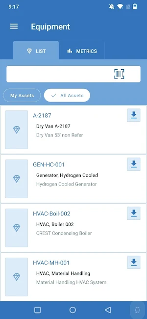 CHAMPS CMMS Mobile Maintenance Screenshot 1