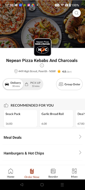 Nepean Pizza Kebabs Screenshot 1