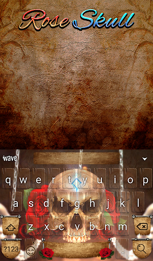 Rose Skull Animated Keyboard + Screenshot 1