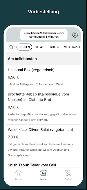 Orient Kitchen Screenshot 1