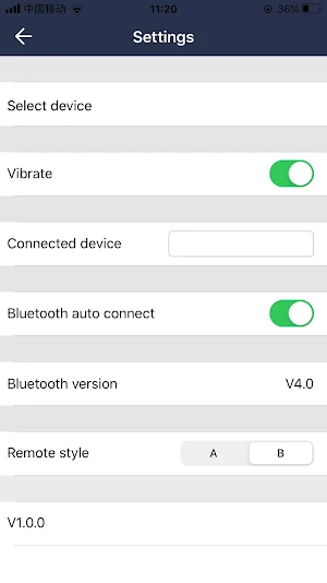 Restonic BT Remote Screenshot 1