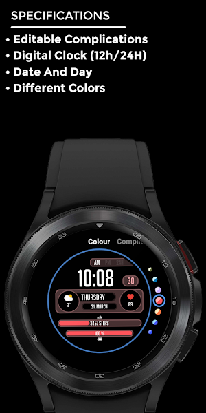 Night 56 - watch face Screenshot 3