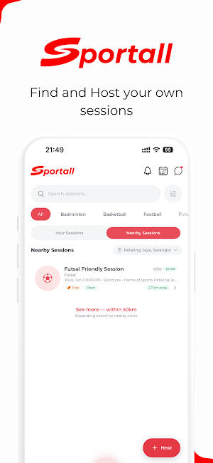 Sportall MY Screenshot 1
