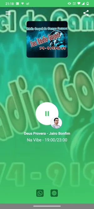 Rádio Gospel de Campo Formoso Screenshot 2