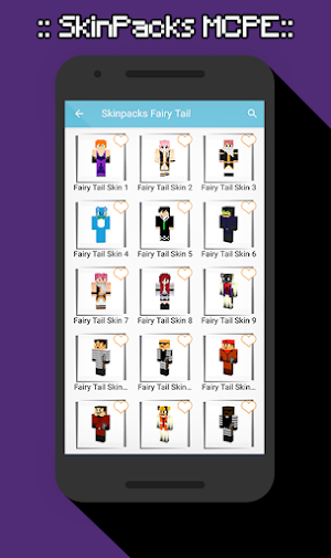 SkinPacks fairytail for Minecraft Screenshot 1
