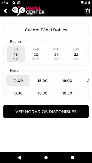 Peru Padel Center Screenshot 2