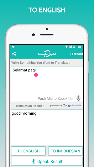 Indonesian English Translator Screenshot 1