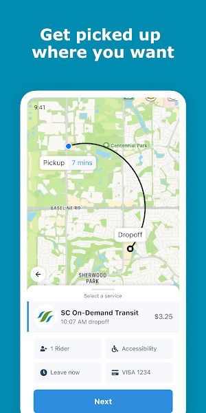 SC On-Demand Transit Screenshot 1