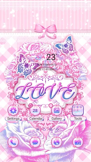 Pink Antique Vintage-Wallpaper Screenshot 0