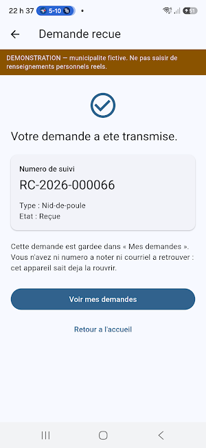 DEMO - Portail Citoyen Screenshot 2