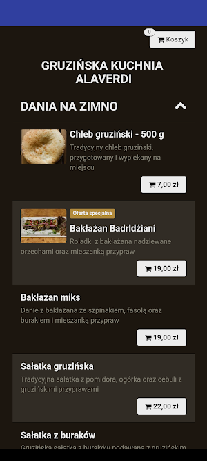 Restauracja Alaverdi Screenshot 0
