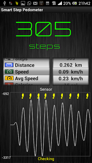 Smart Step Pedometer - MAPS Screenshot 1