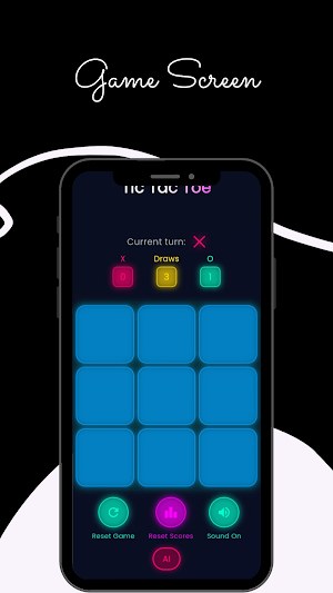 Tic Tac Toe With AI : XO Game Screenshot 0