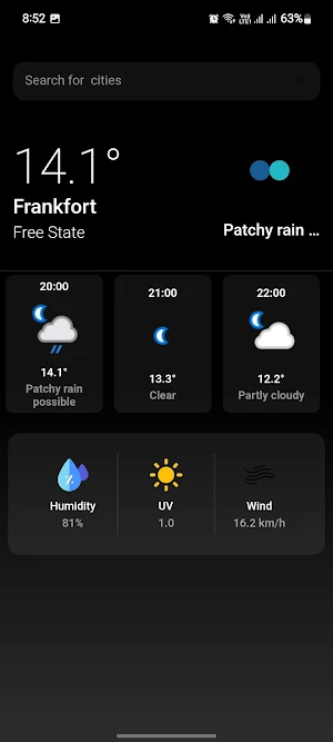 Weather Day Screenshot 2
