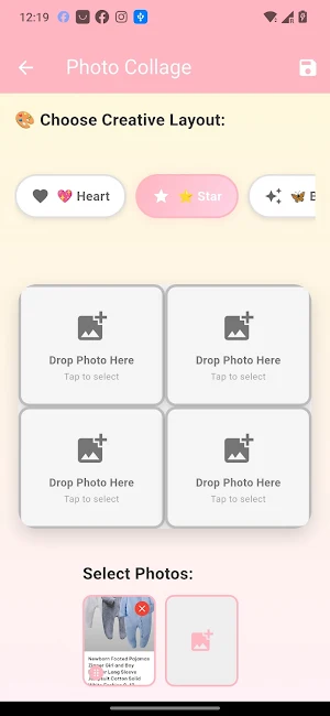 Cute Baby Birth Frame Editor Screenshot 1