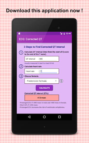 Electrocardiogram (ECG) Rhythm App: Corrected QT Screenshot 3