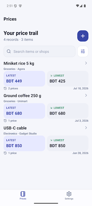 PriceTrail Screenshot 0