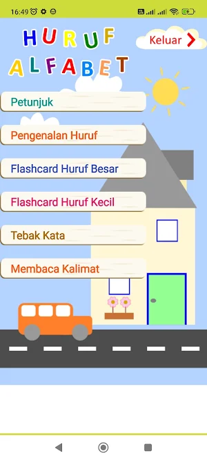 Belajar Huruf Alfabet Screenshot 0