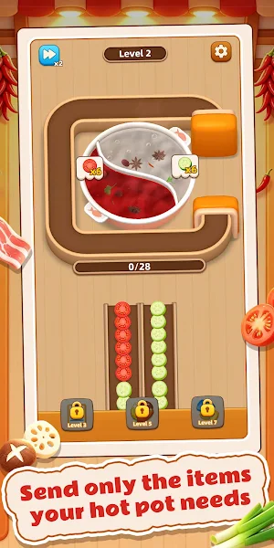 Hotpot Order Puzzle Screenshot 2