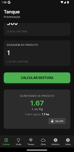 Spraying Calculator Screenshot 1