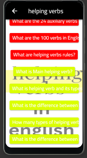 helping verbs Screenshot 1