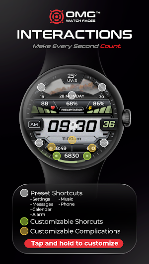 OMG 279 Weather Fitness Watch Screenshot 3