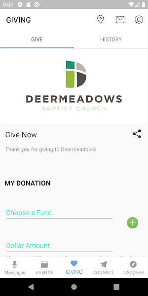 Deermeadows Baptist Church Screenshot 2