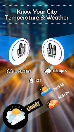 Mobile Room Temperature Checker: Weather Forecast Screenshot 3