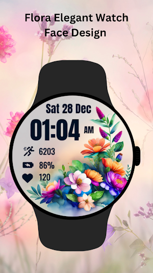 Flora Elegant Watch Face Screenshot 1