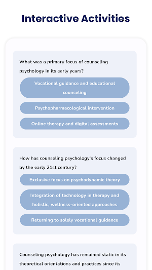 Counseling Psychology Screenshot 1