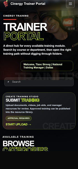 Cinergy Training Screenshot 2