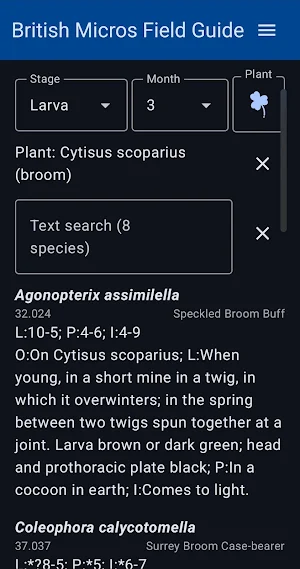Micro Moths of GB&I Screenshot 0