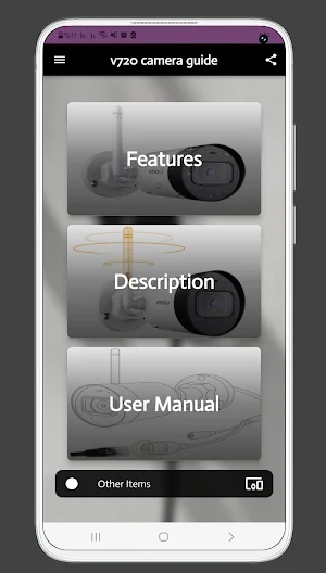v720 camera guide Screenshot 0