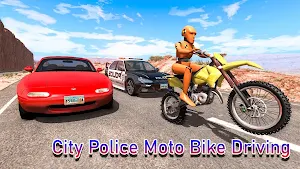 City Police Moto Bike Crash Screenshot 2