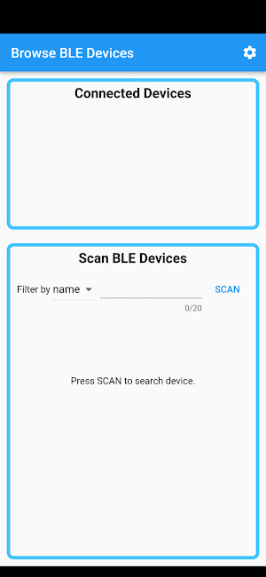 BLE GATT Browser Screenshot 0