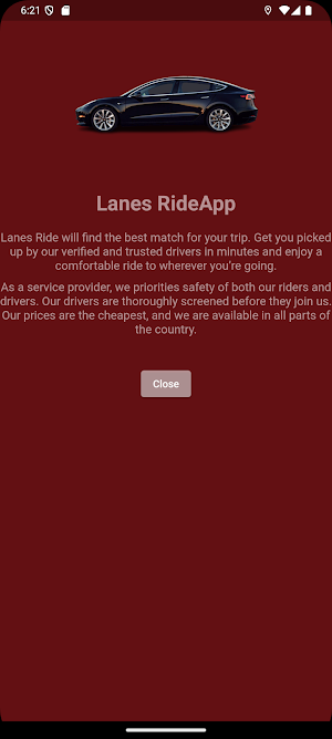 Lanesride User Screenshot 3