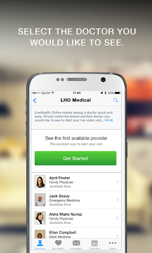 LiveHealth Online Mobile Screenshot 0