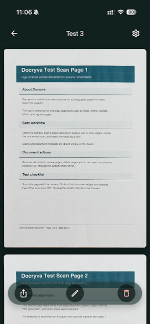 Docryva - Document scanner Screenshot 1