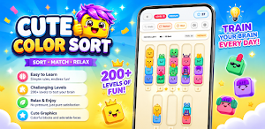 Cute Color Sort Screenshot 0