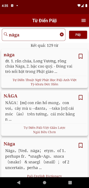 Từ Điển Pāḷi Screenshot 3