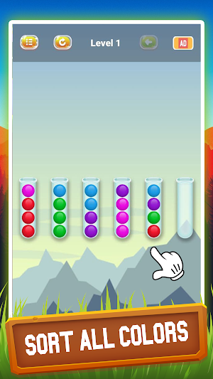 Tricky Balls Sort Puzzle Screenshot 1
