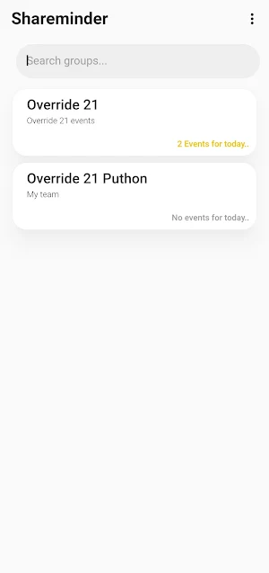 Shareminder Screenshot 1