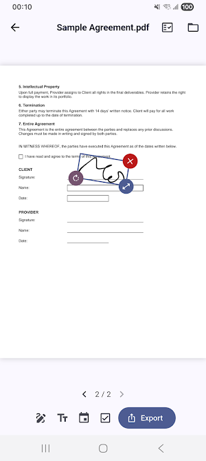 AI PDF Sign: Fill & Signature Screenshot 3